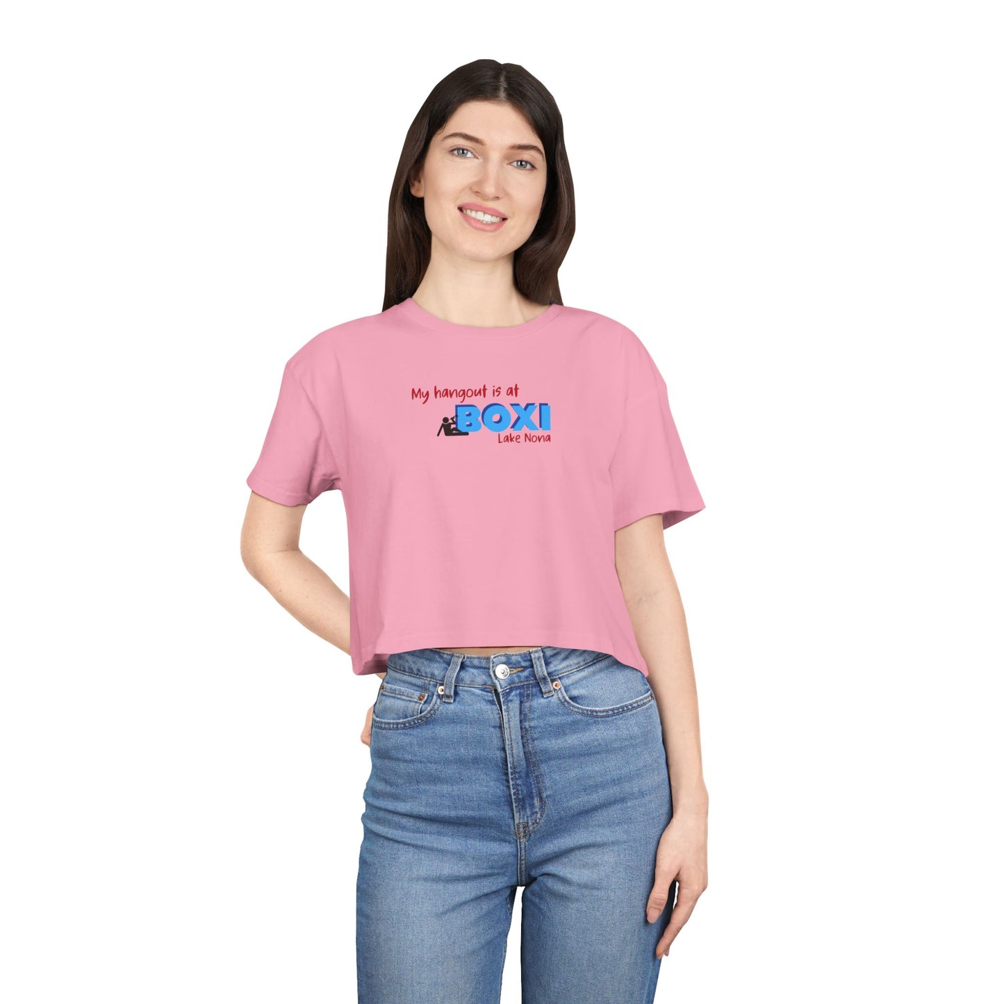 Hangout Boxi Lake Nona - Women's Crop Tee