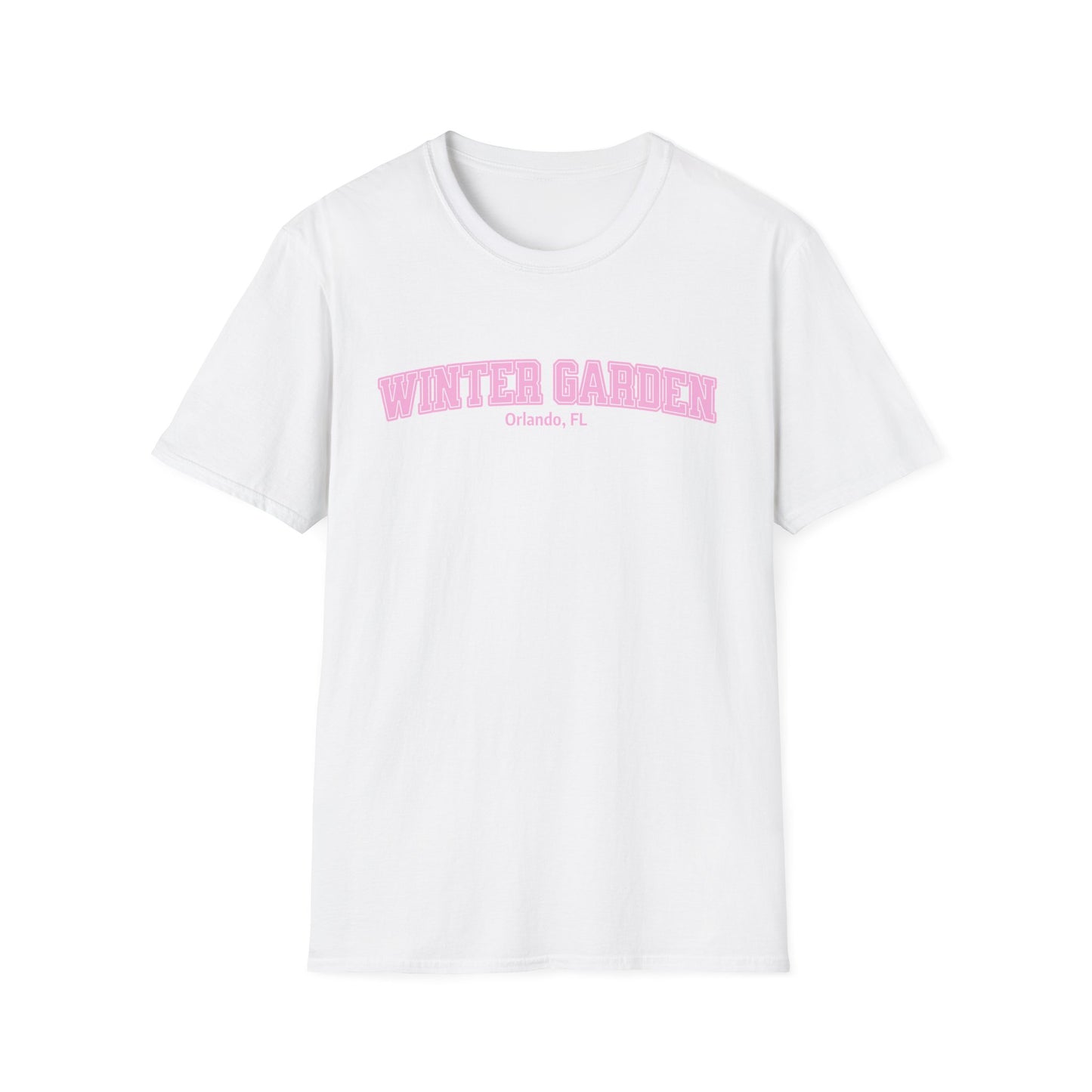 Winter Garden Pink Unisex Softstyle T-Shirt