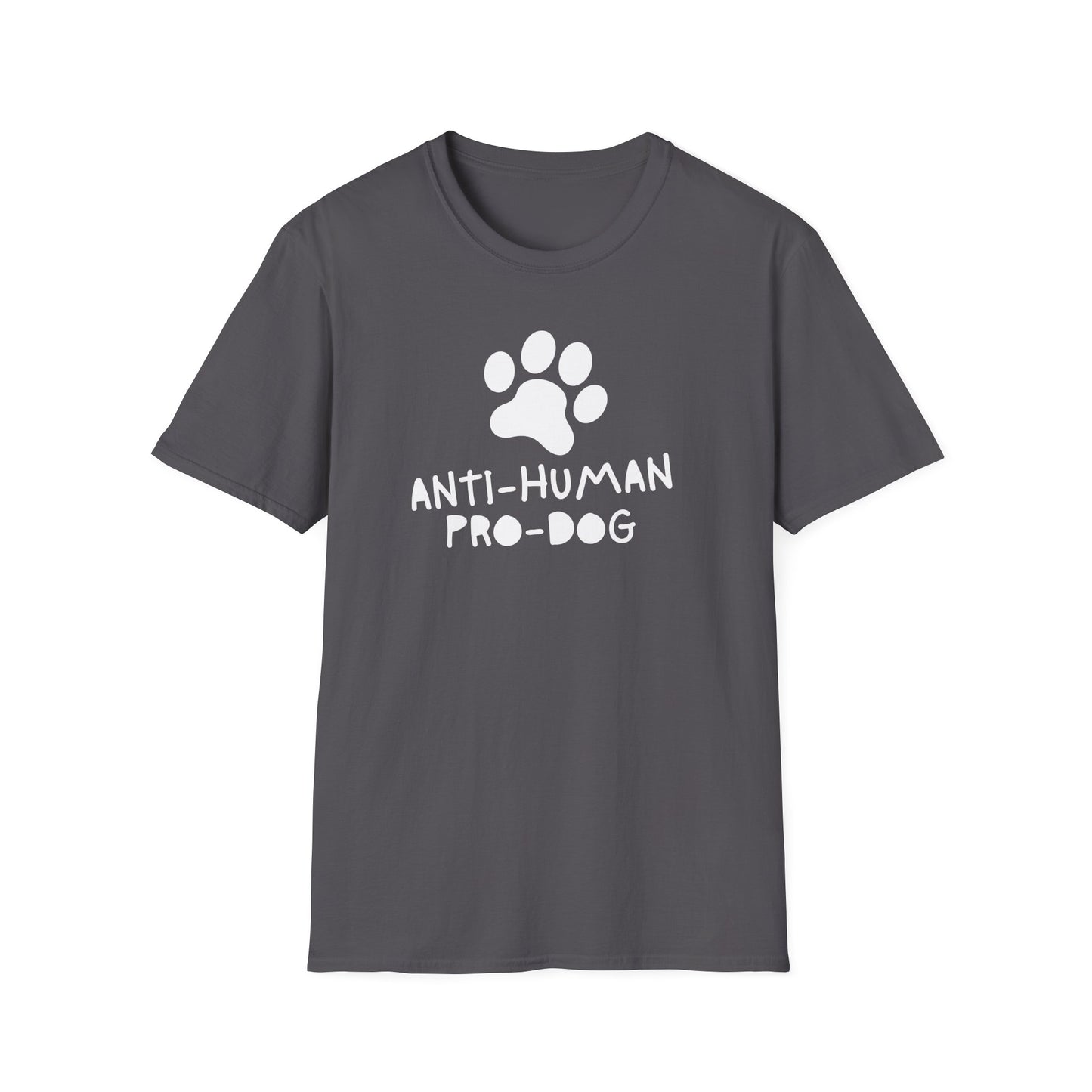 Anti Human Pro Dog Unisex Softstyle T-Shirt