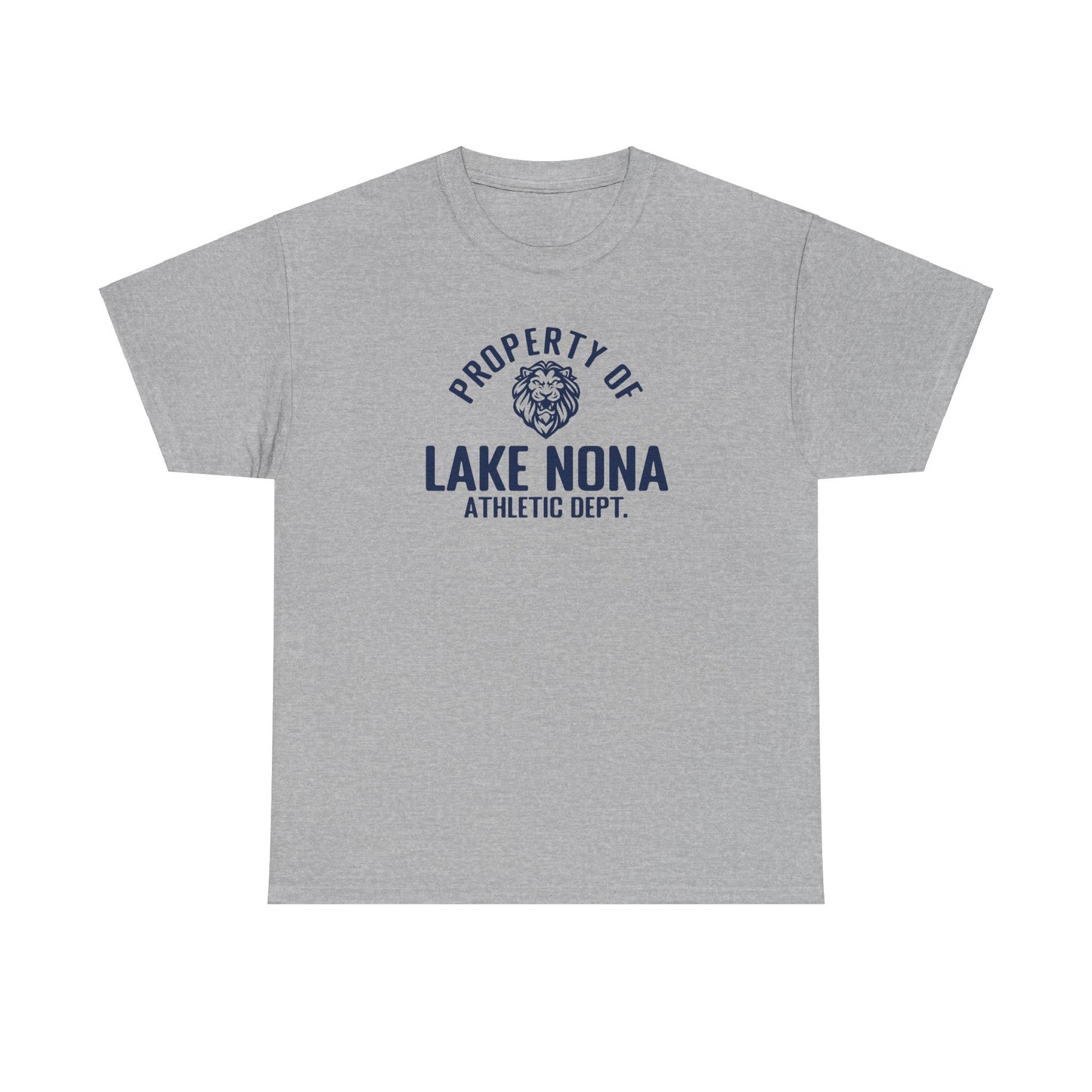 Property of Lake Nona Lion Athletics Blue - Unisex Heavy Cotton Tee