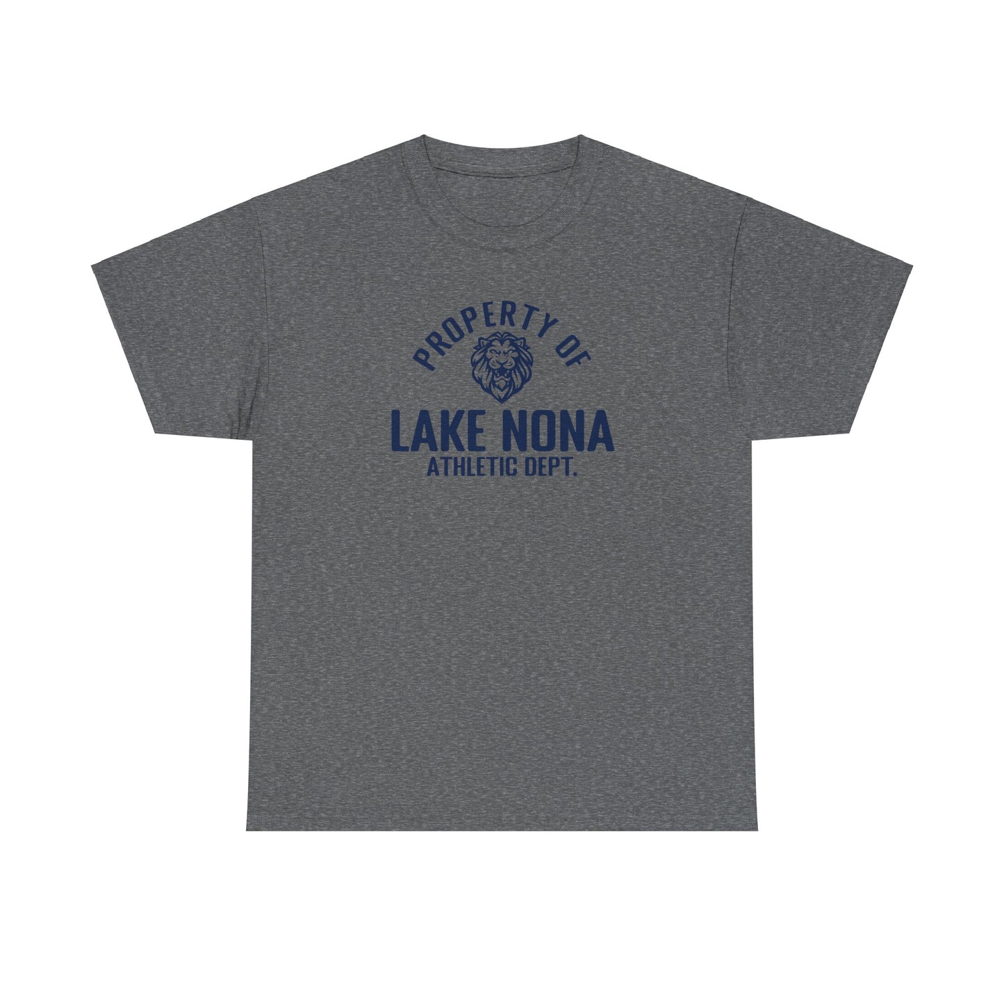 Property of Lake Nona Lion Athletics Blue - Unisex Heavy Cotton Tee