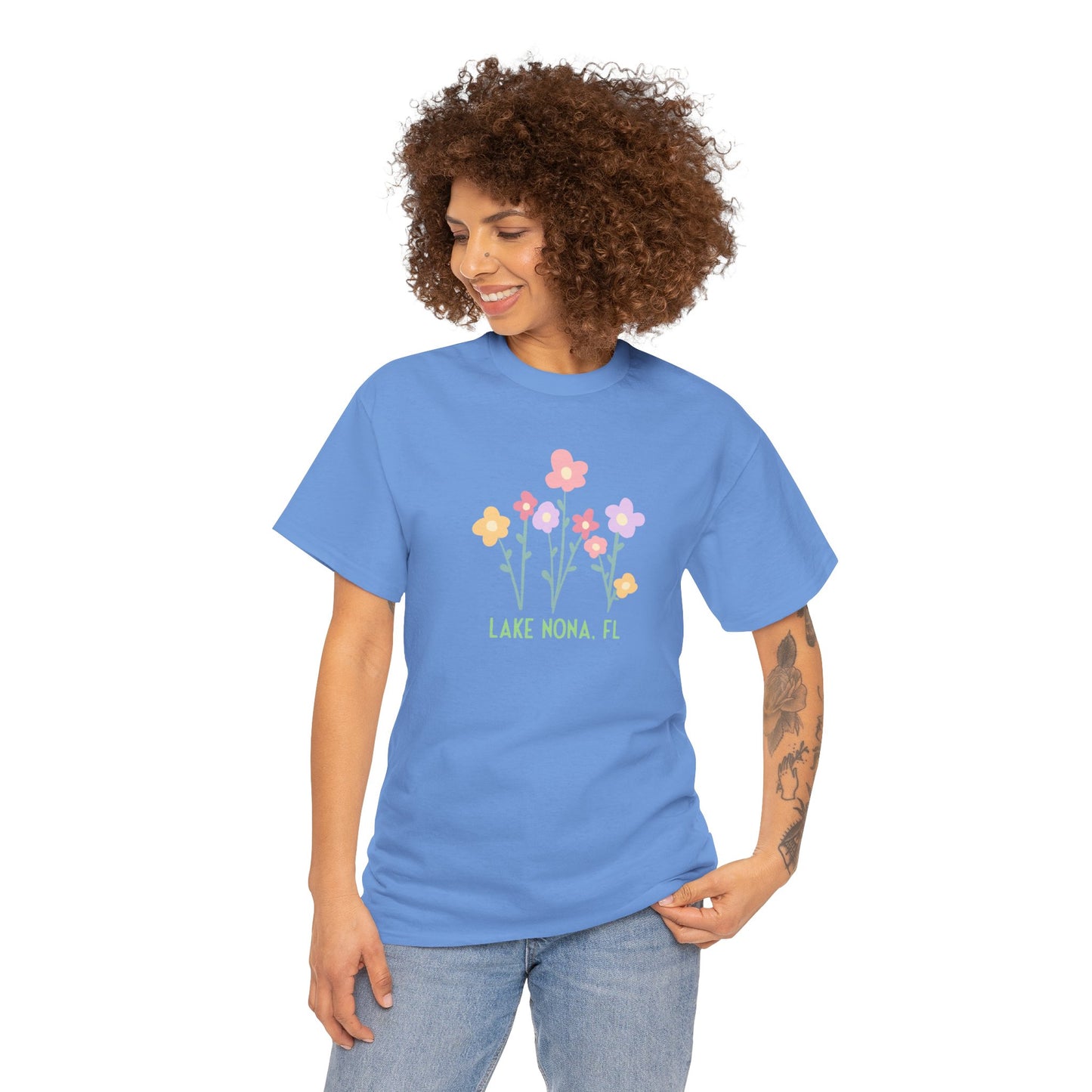 Nona Flowers - Unisex Heavy Cotton Tee