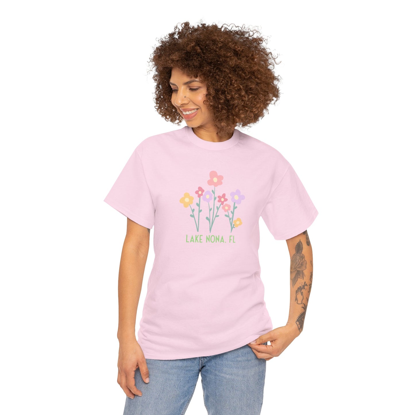 Nona Flowers - Unisex Heavy Cotton Tee