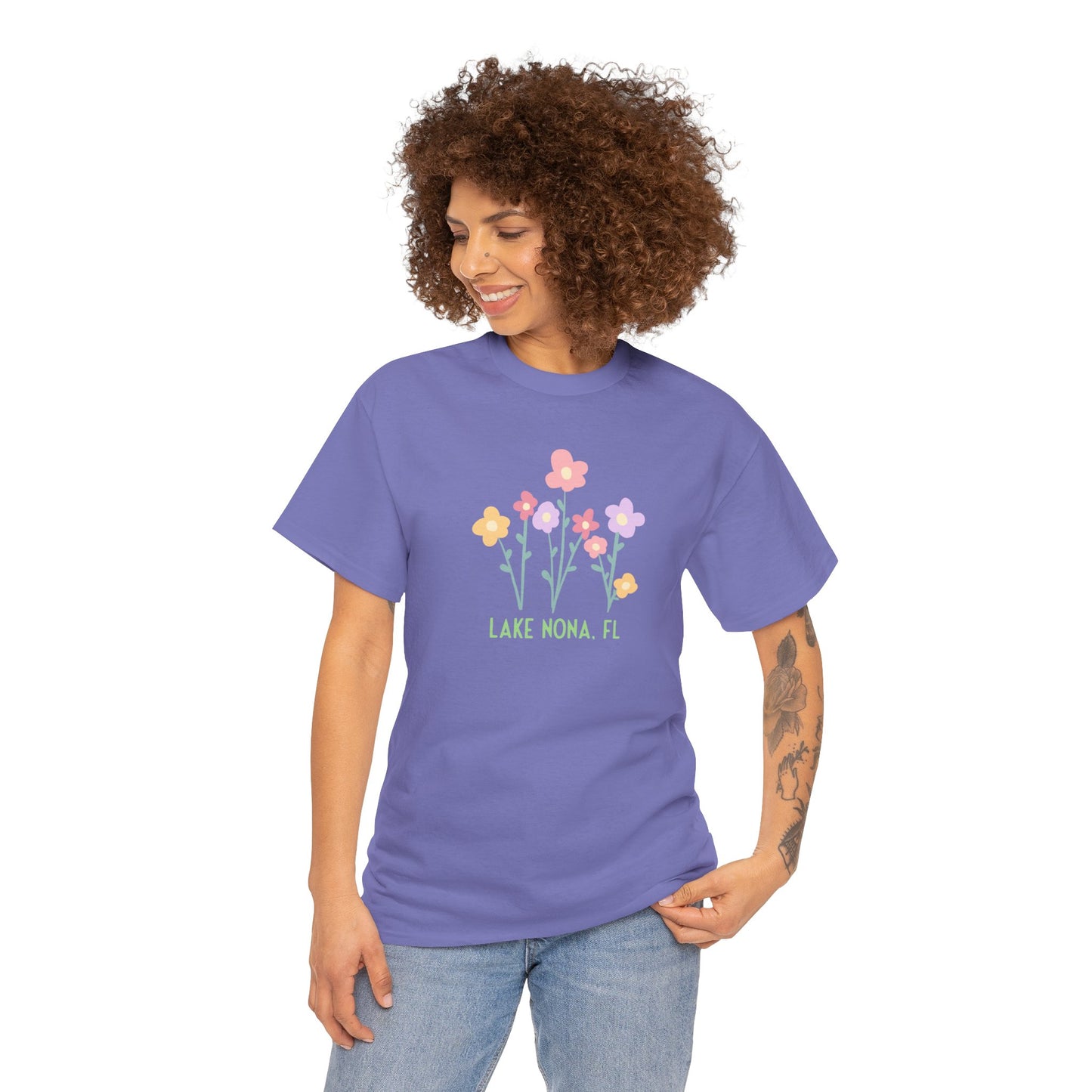 Nona Flowers - Unisex Heavy Cotton Tee