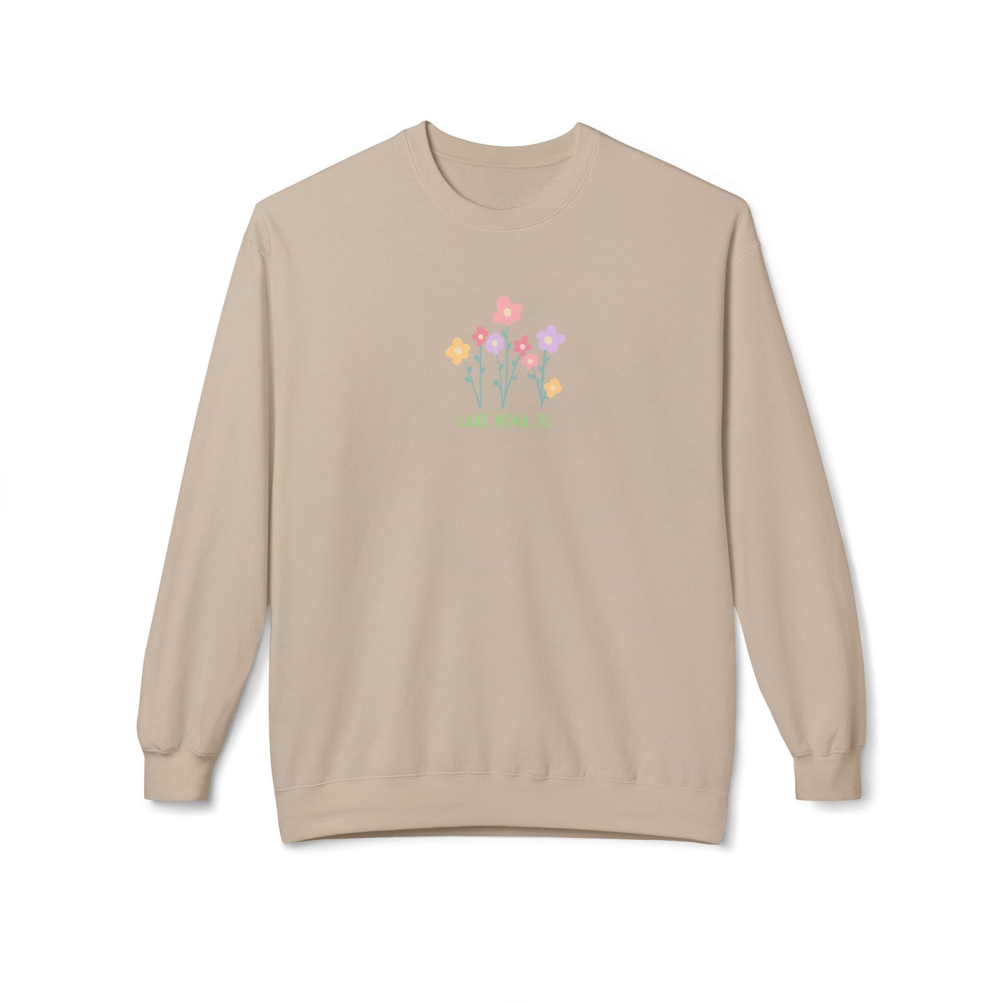 Nona Flowers - Unisex Midweight Softstyle Fleece Crewneck Sweatshirt