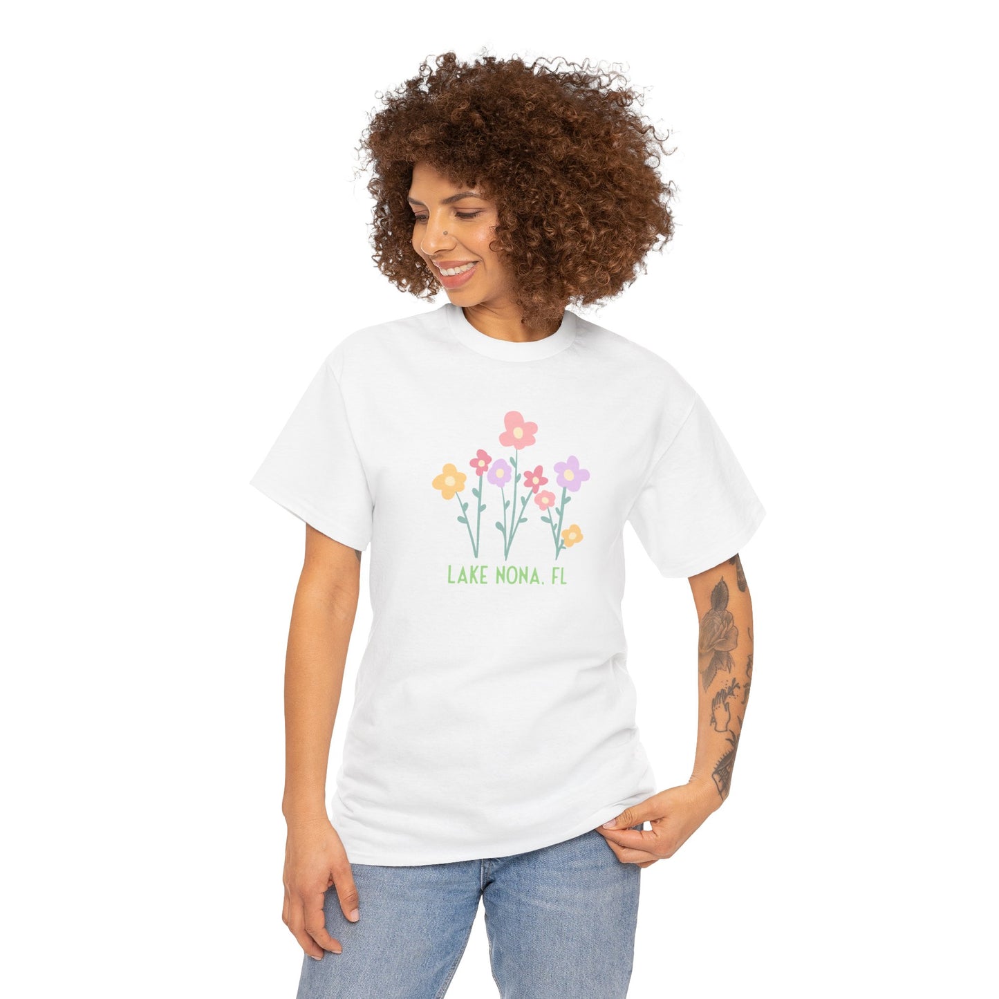 Nona Flowers - Unisex Heavy Cotton Tee