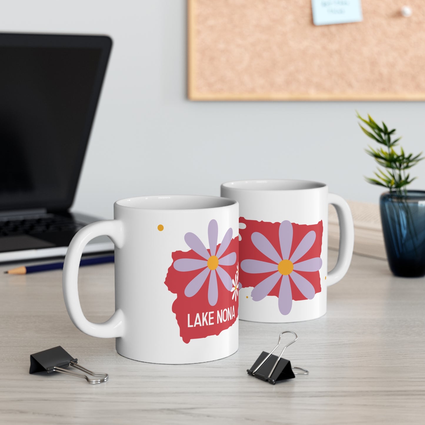 Lake Nona Flower Mug 11oz