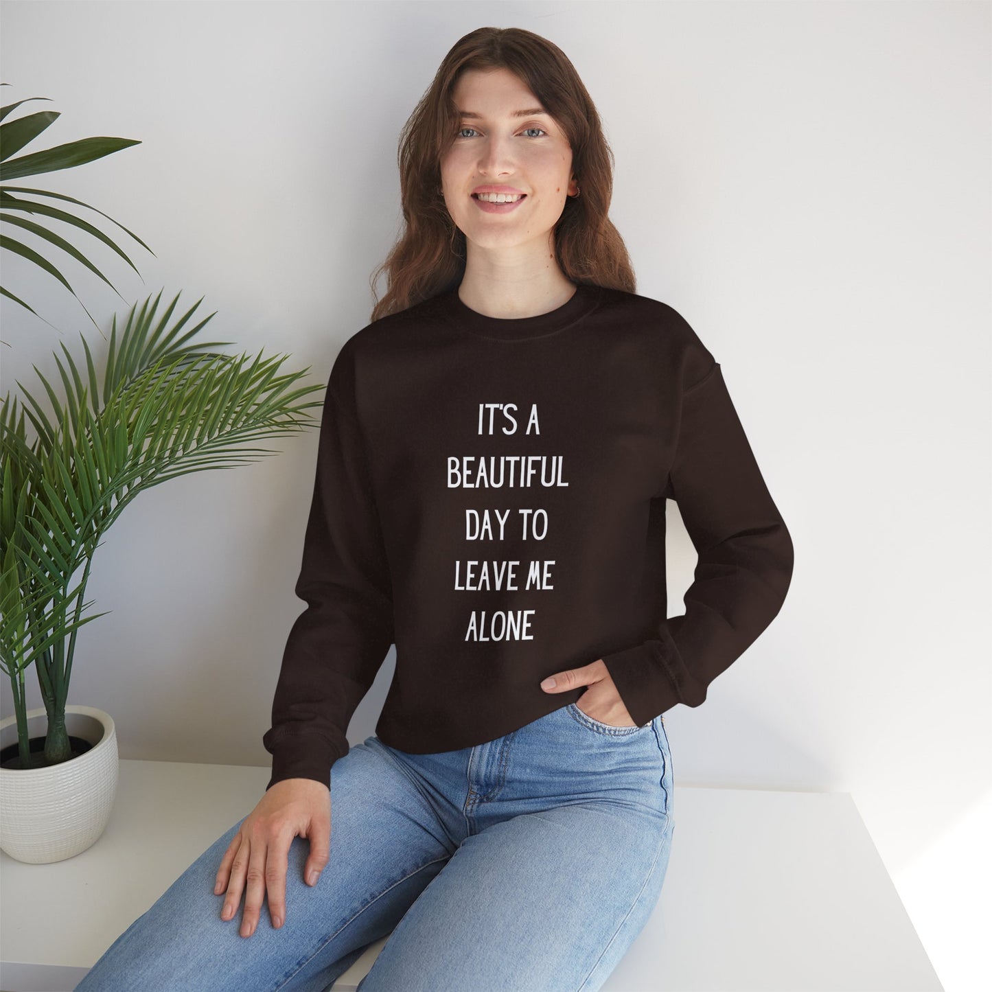 Leave Me Alone - Unisex Heavy Blend™ Crewneck Sweatshirt