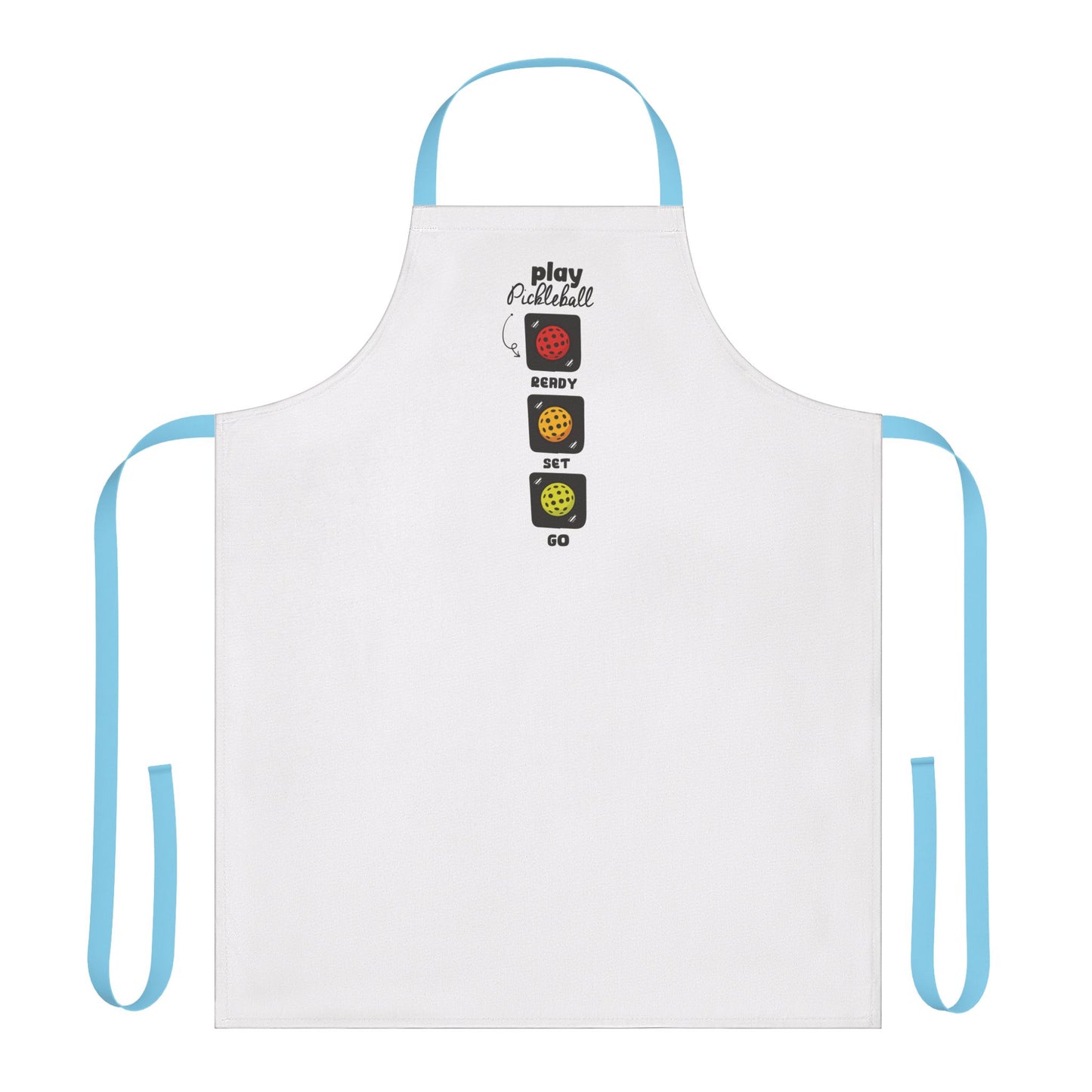 Pickleball Ready Set Go Bl Apron, Color Straps (AOP)