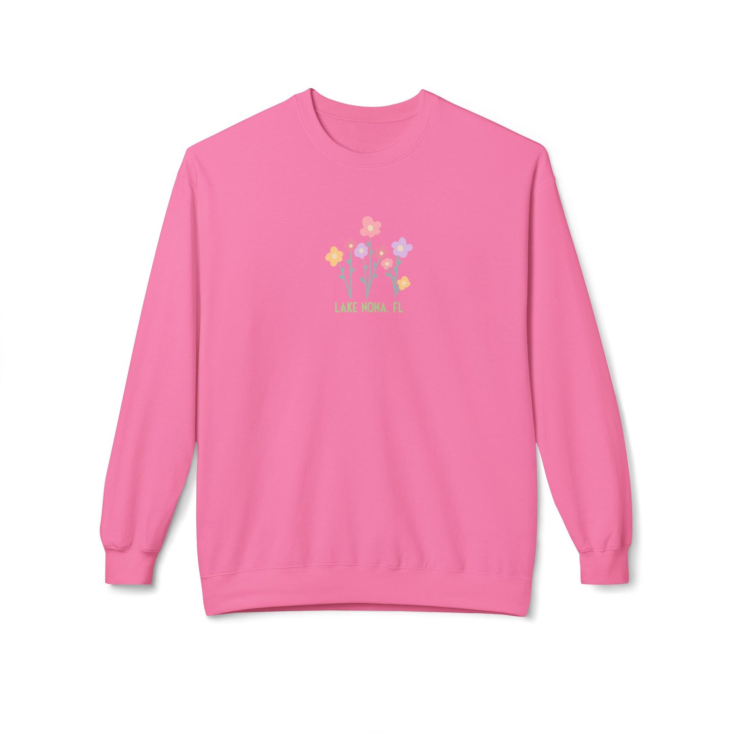 Nona Flowers - Unisex Midweight Softstyle Fleece Crewneck Sweatshirt