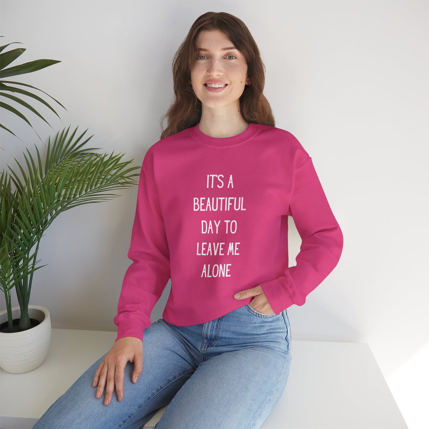 Leave Me Alone - Unisex Heavy Blend™ Crewneck Sweatshirt