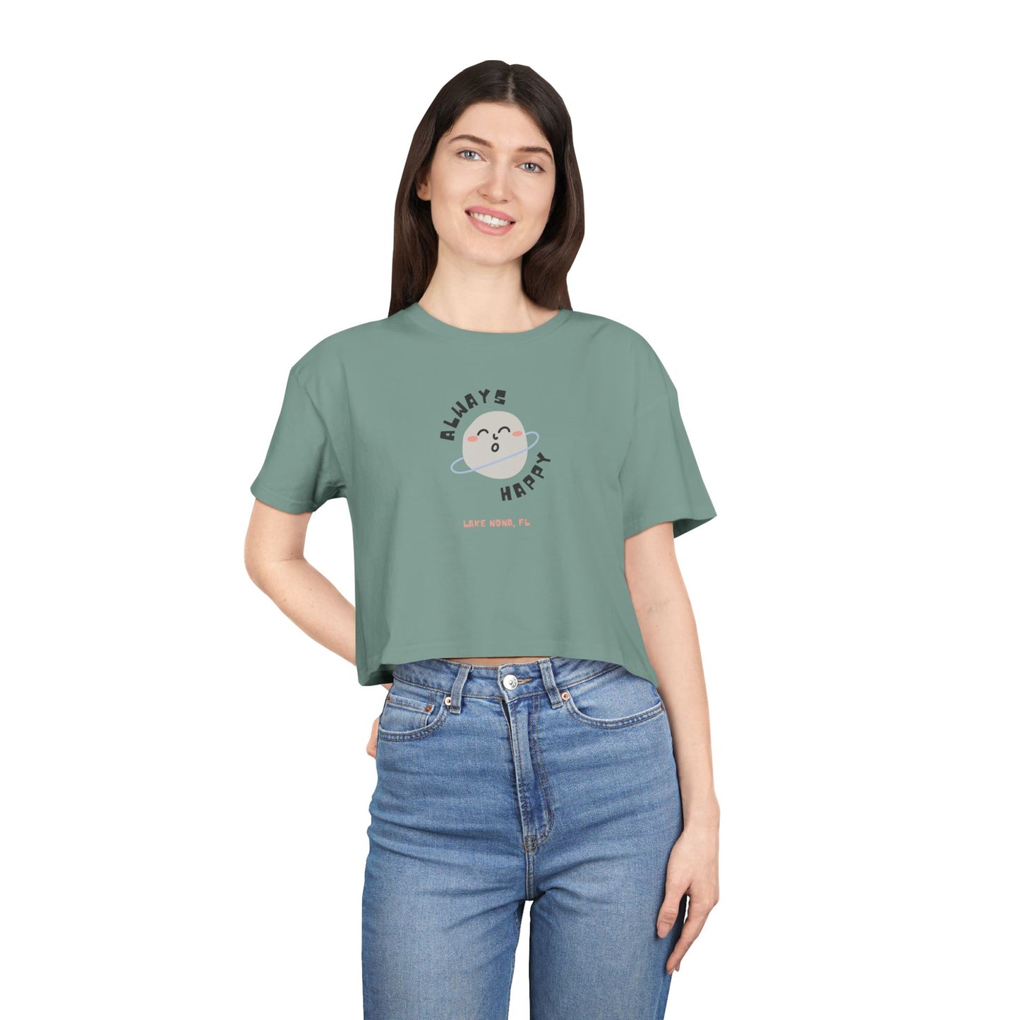 Always Happy Lake Nona - Women's Crop Tee