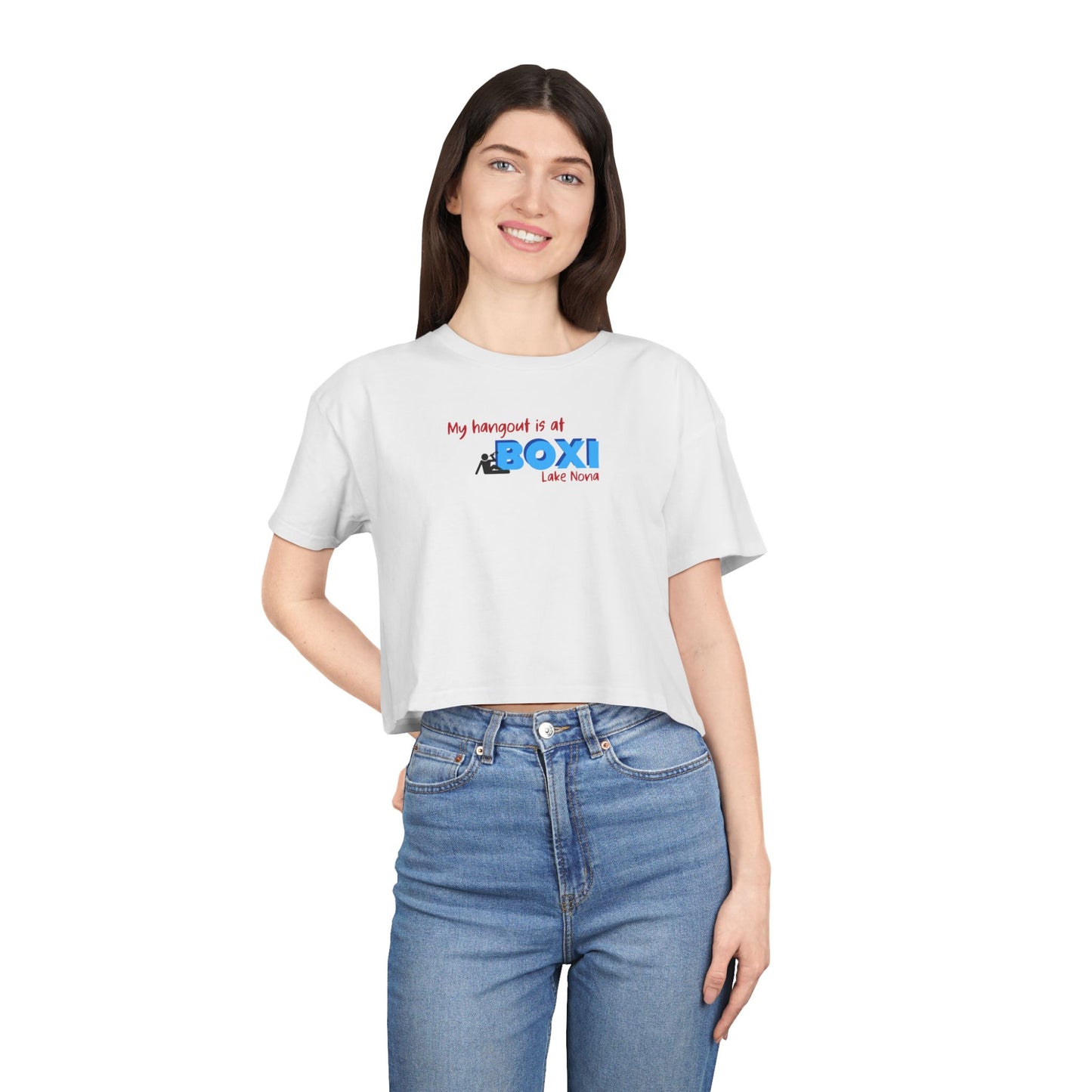 Hangout Boxi Lake Nona - Women's Crop Tee